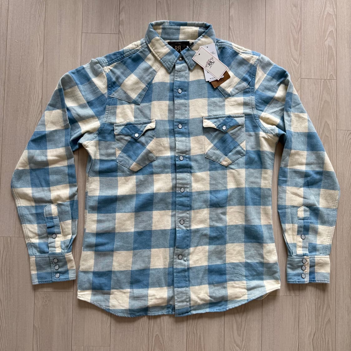 RRL 더블알엘 플래드 트윌 웨스턴 셔츠 L 상품이미지1