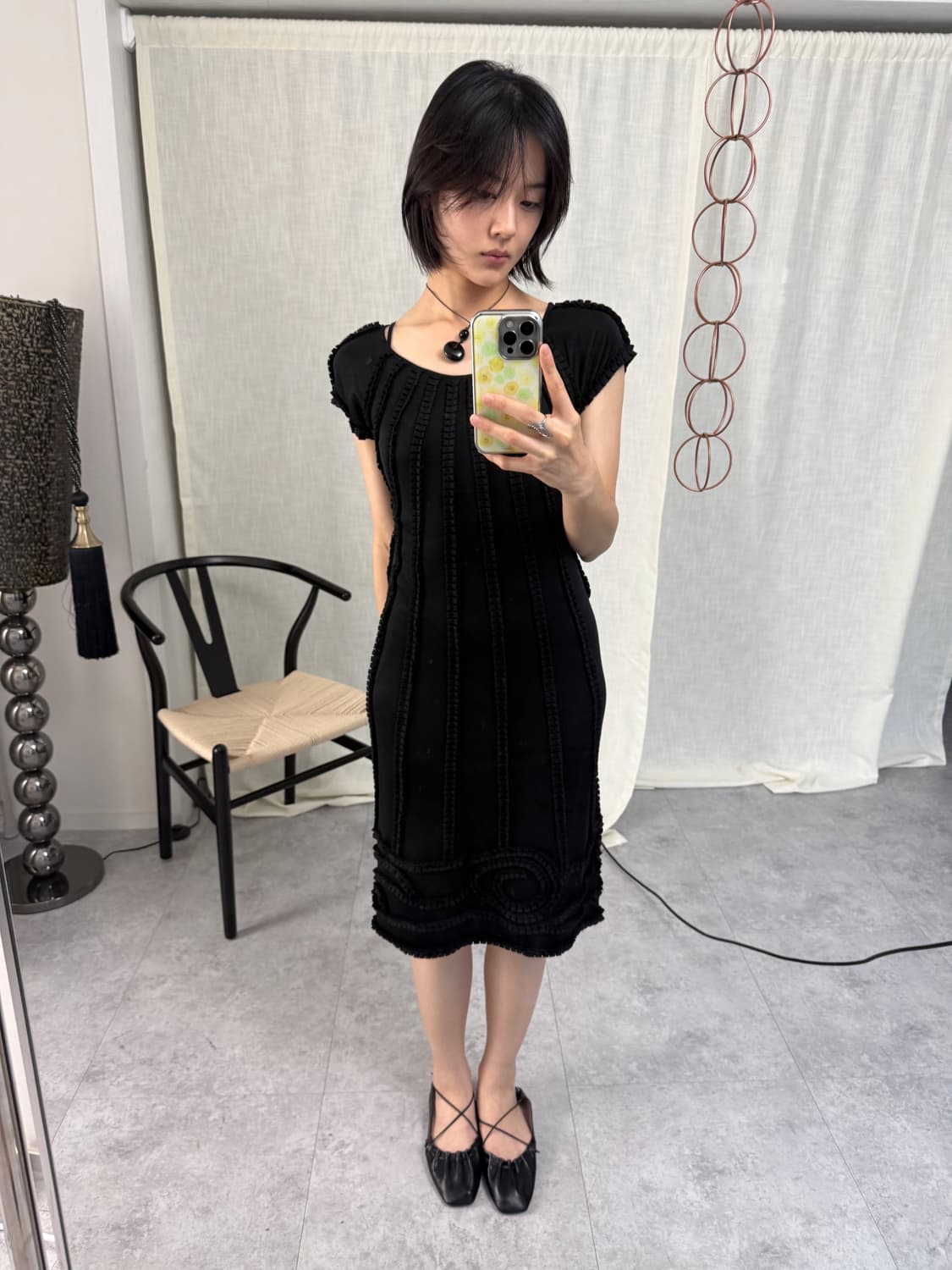 catherine malandrino 퓨어 실크 플리츠 러플 드레스 상품이미지1