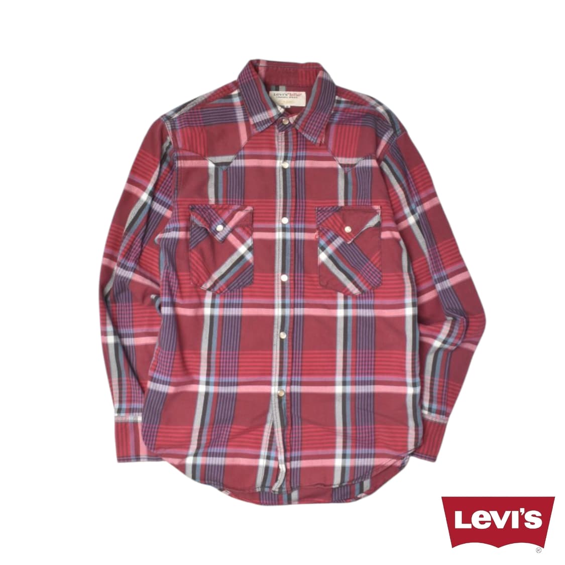 리바이스 웨스턴 체크 셔츠 남방 M N0737 상품이미지1