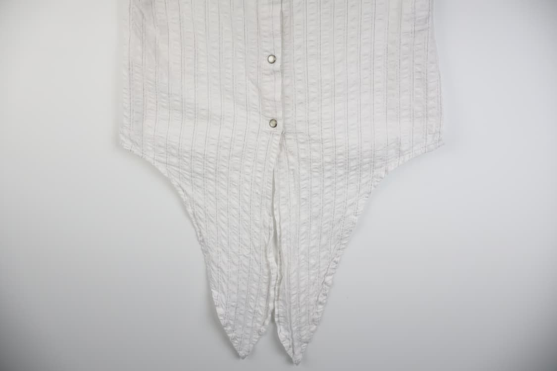 Jpn White Stripe Blouses 상품이미지6