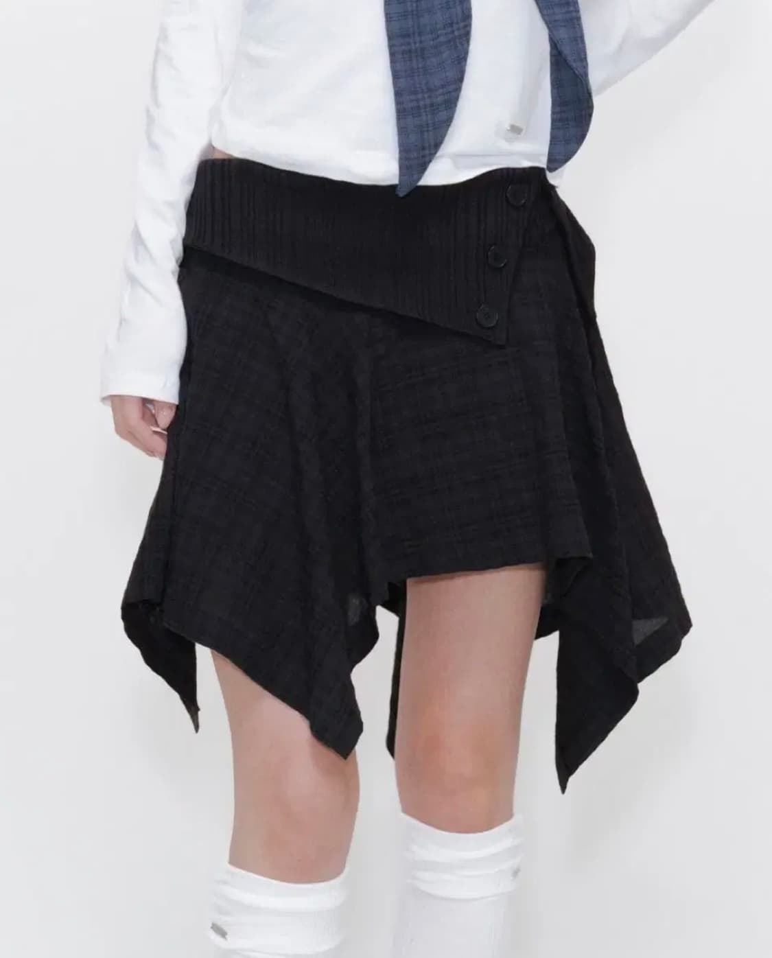 미세키서울 치마 체크 스커트 상품이미지1