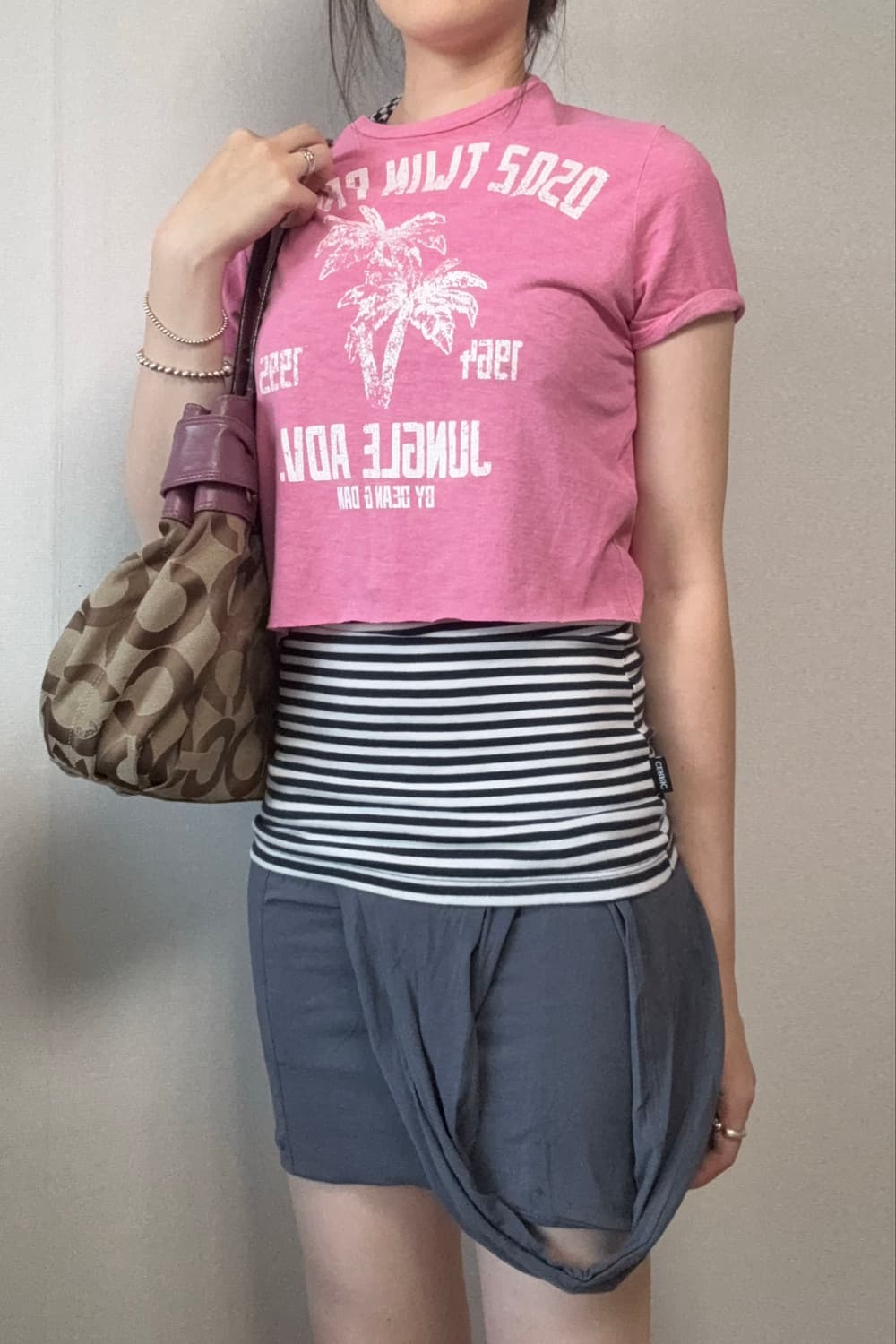 Dsquared2 Twin Palms Cropped T-Shirt 상품이미지5