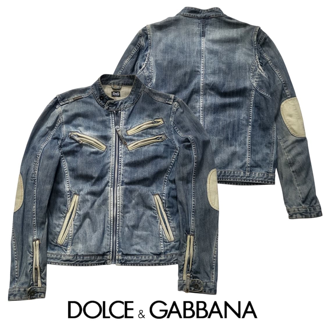 D&G 데님 바이커 자켓 XL 상품이미지1