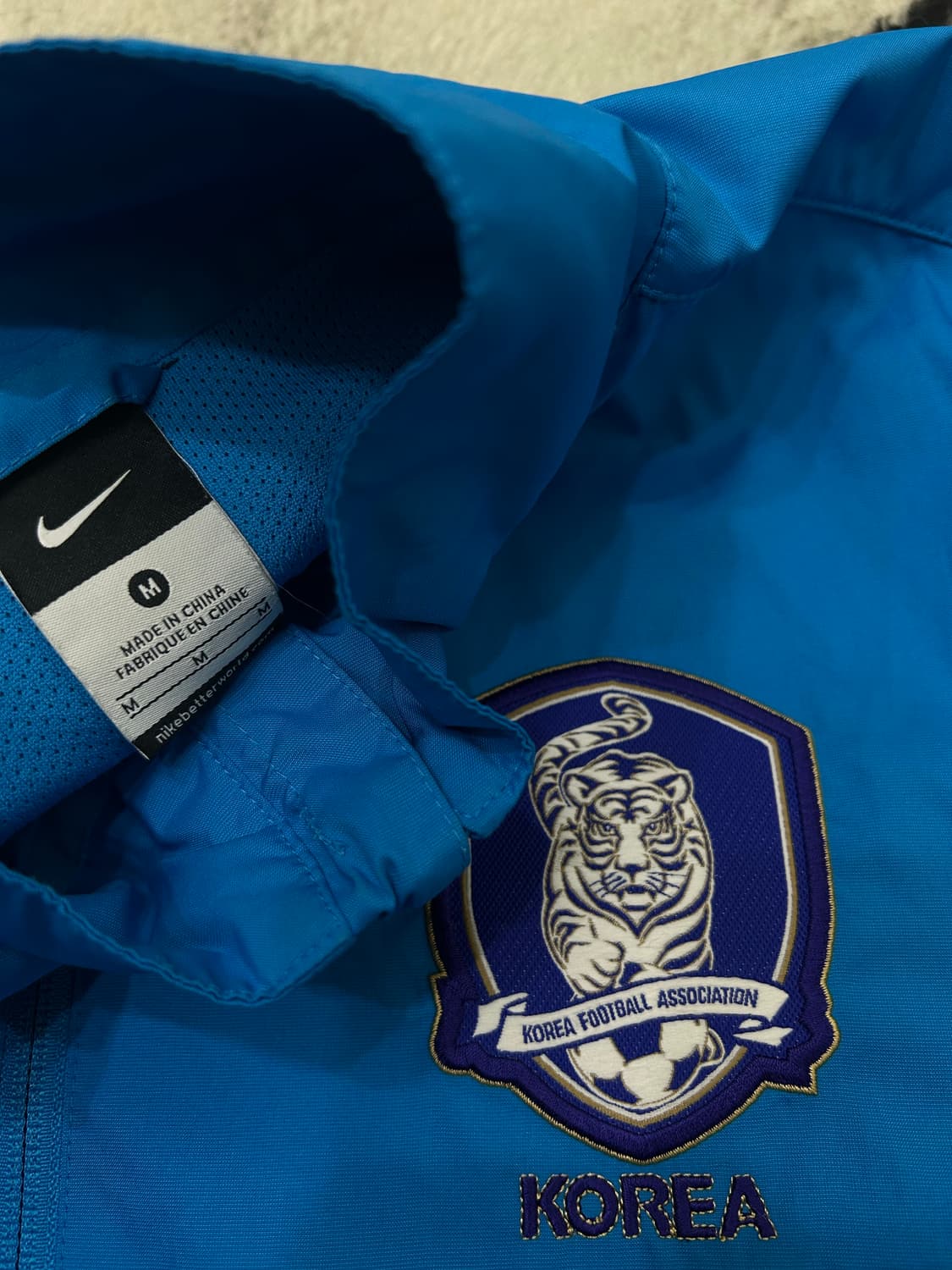 [M]나이키 12-13 국대 우븐 바람막이/블루 상품이미지5