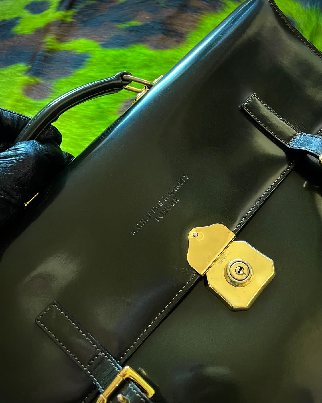 1980-90s KATHARINE HAMNETT Business Bag 상품이미지5