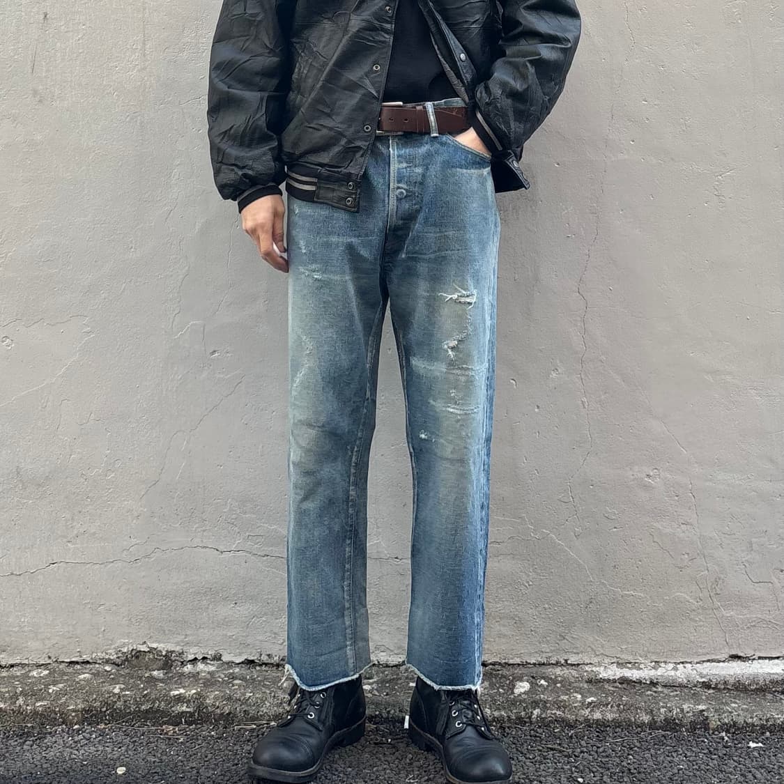 일본 치말라 셀비지 데님 팬츠 상품이미지2