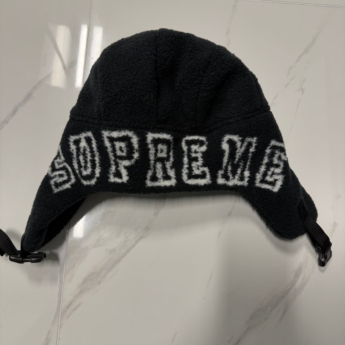 슈프림 셔링 트루퍼 블랙 23f/w 양털 군밤 모자 M/L 상품이미지4