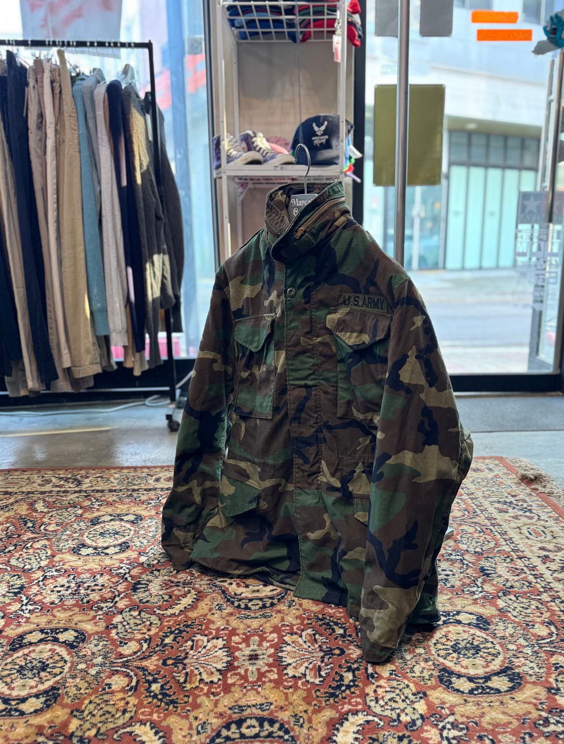 미군 오리지널 M-65 우드랜드 카모 필드 자켓 야상 S~M (593) 상품이미지1