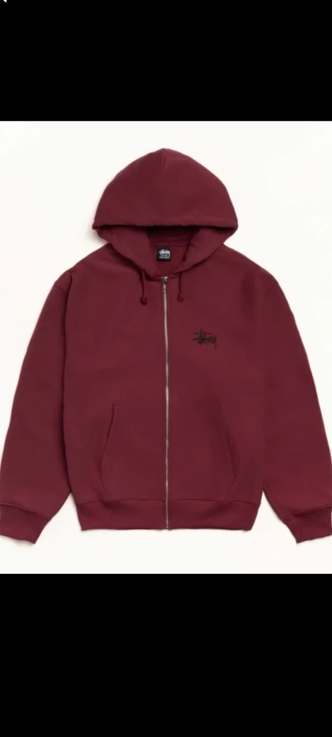 (새상품)스투시 Stock Seou 집업 후드
와인색 상품이미지1