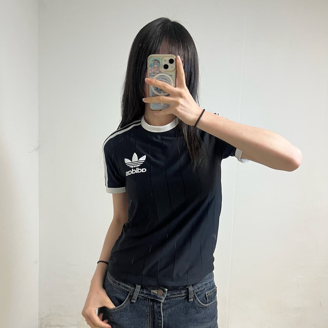 Adidas Black Pinstripe Football Jersey 상품이미지1