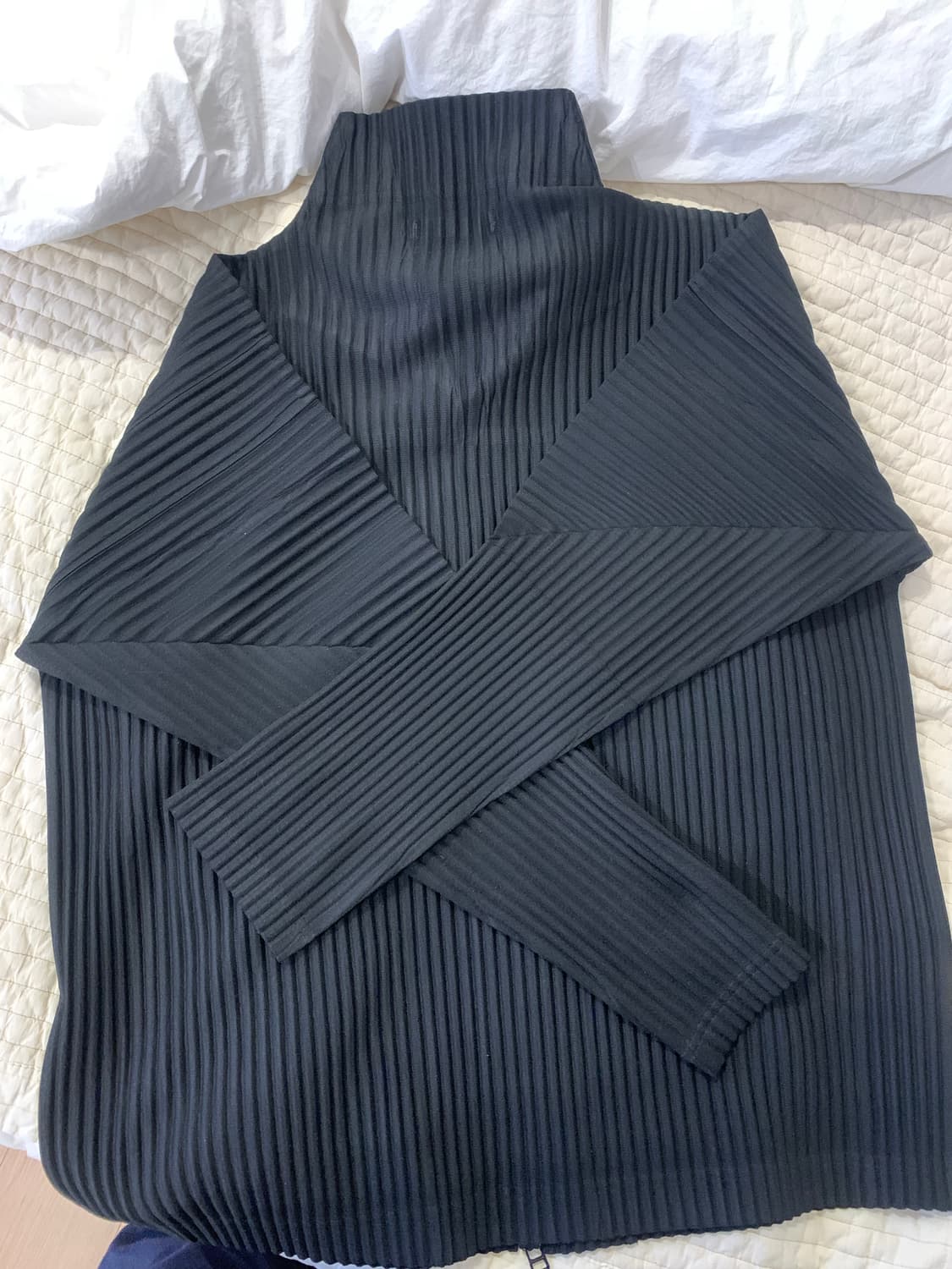 옴므플리세 베이직 집업 블랙 2 상품이미지2