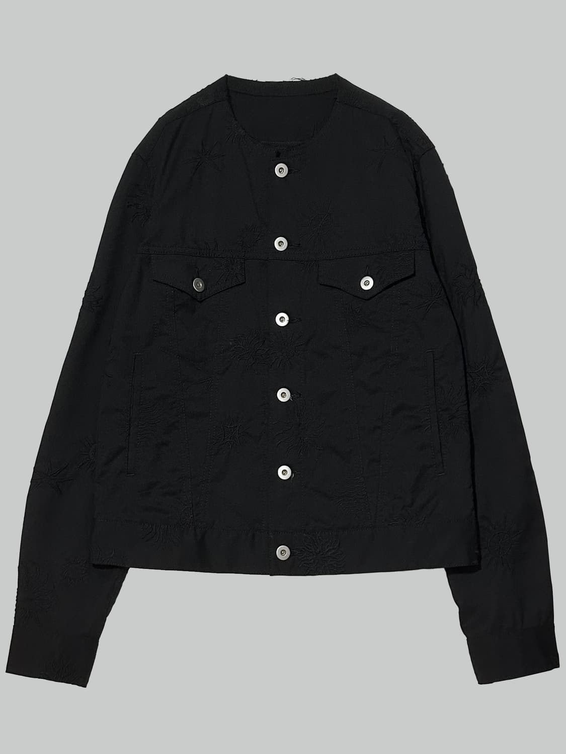 꼼데가르송 블랙 자수 트러커 자켓 상품이미지1