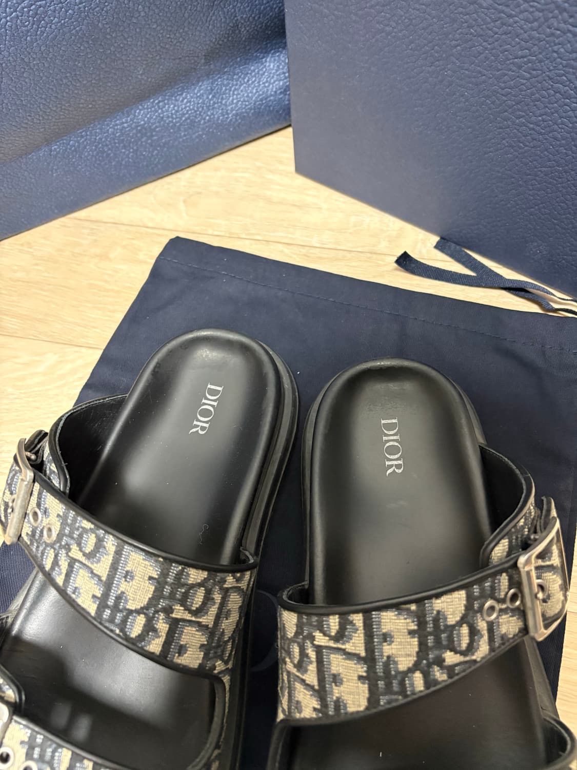 (정품, 42) 디올 오블리크 아쿠아 샌들 슬리퍼 상품이미지3