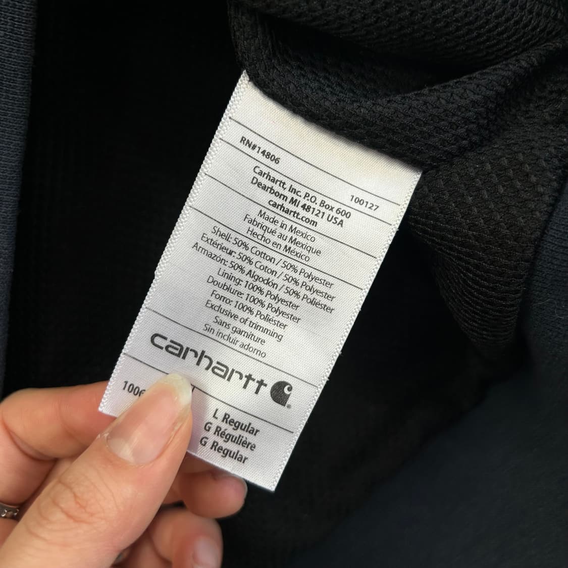 Carhartt 칼하트 네이비 후드집업 상품이미지7