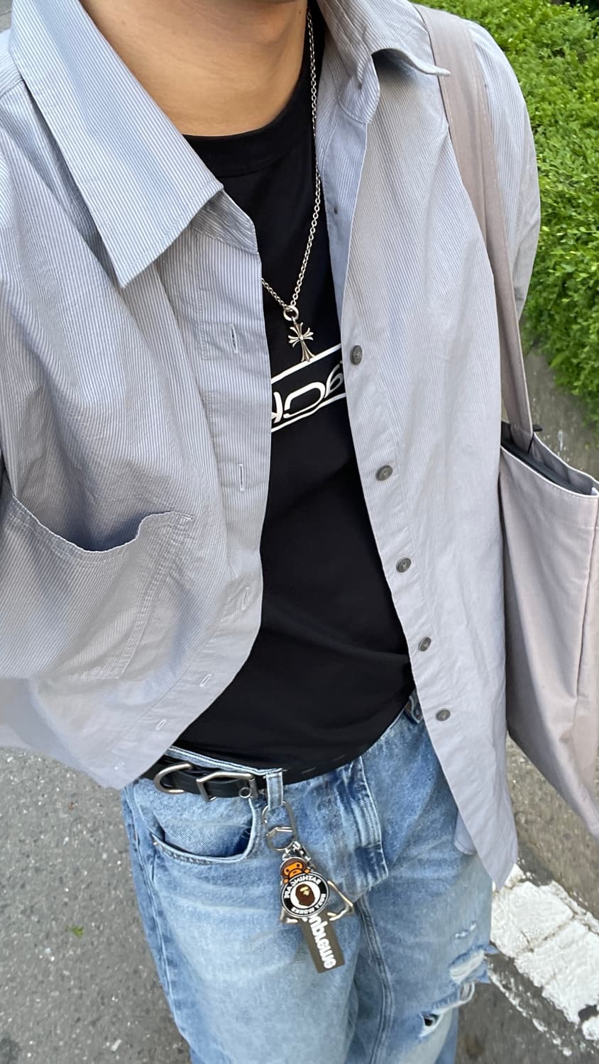 한스룸) 크롬하츠 타이니 크로스 펜던트  상품이미지3