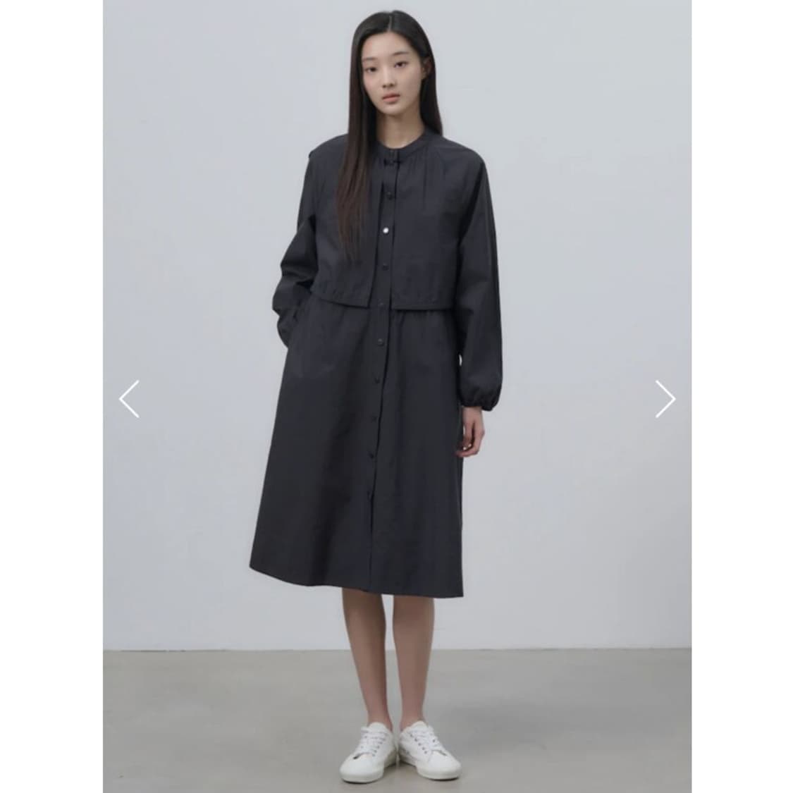 24 빈폴 레이디스 원피스 롱 바람막이 90 상품이미지2