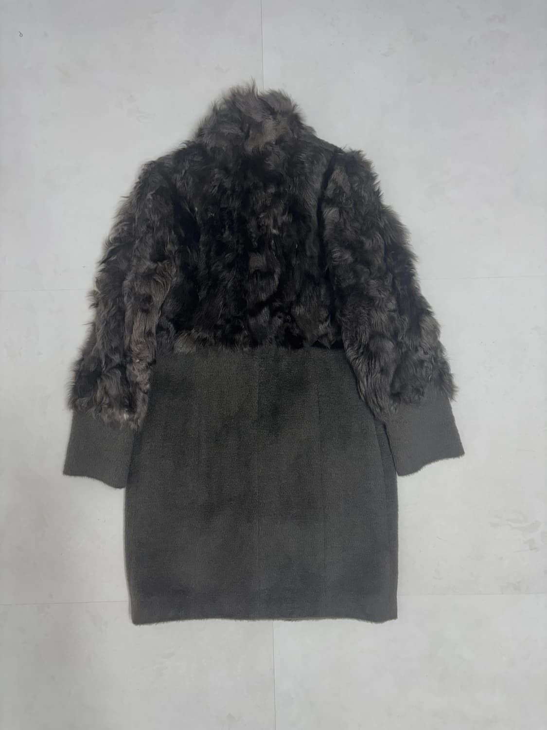 FUR MIXED WOOL HALF COAT 상품이미지9