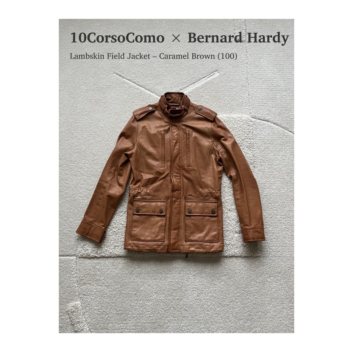 10 꼬르소꼬모 x 베르나르 아르디 램스킨 필드 자켓 브라운 (100) 상품이미지1