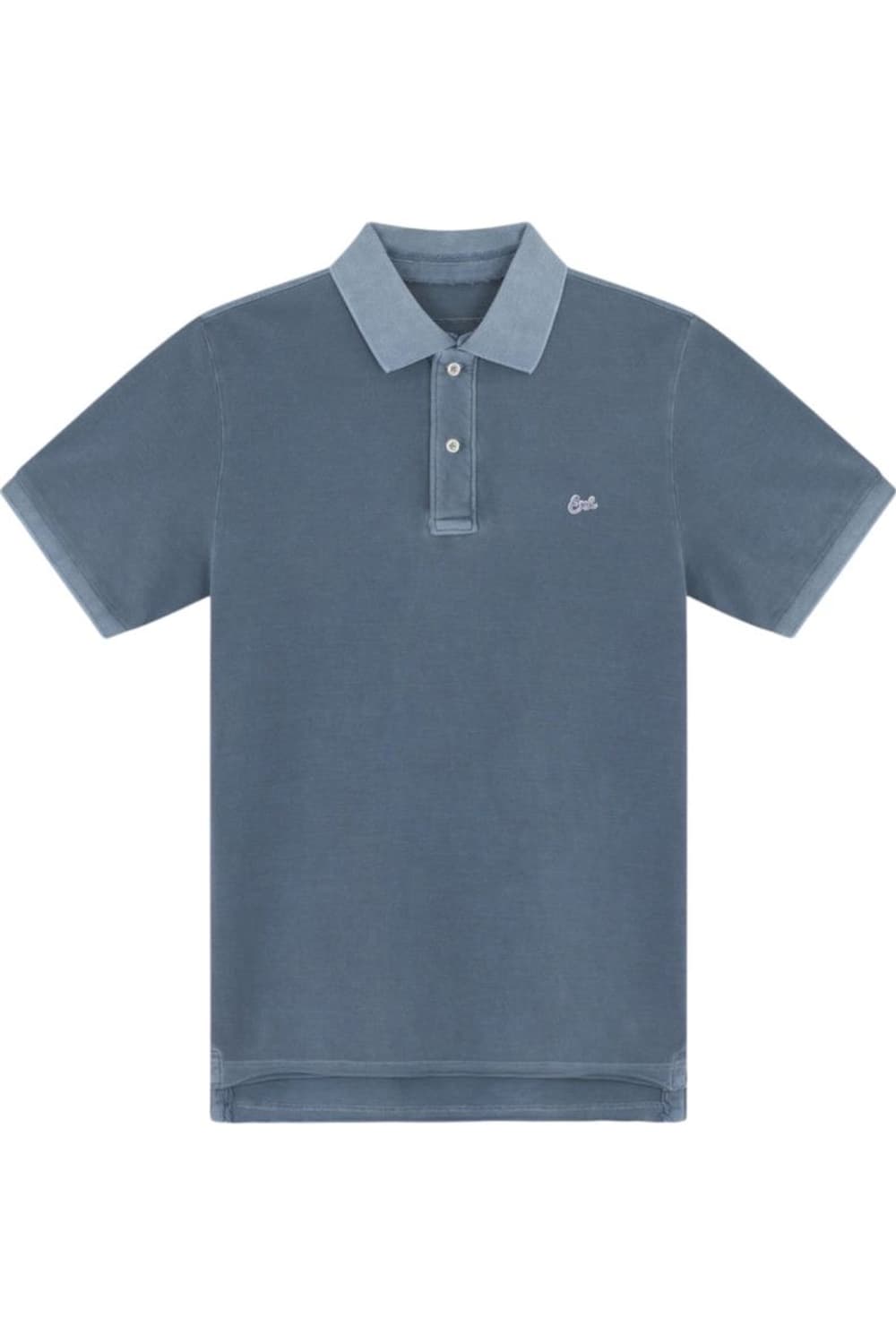 [XL] ERL 스크립트 폴로 티셔츠 블루 상품이미지3