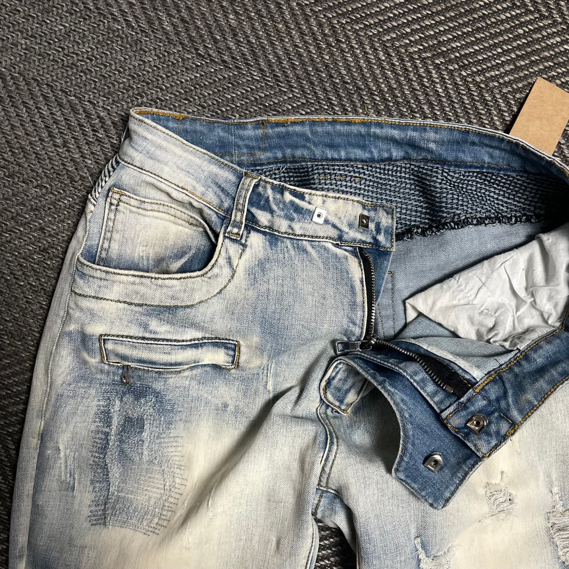 발망 디스트로이드 데미지 워싱 바이커 팬츠y 5220 상품이미지6