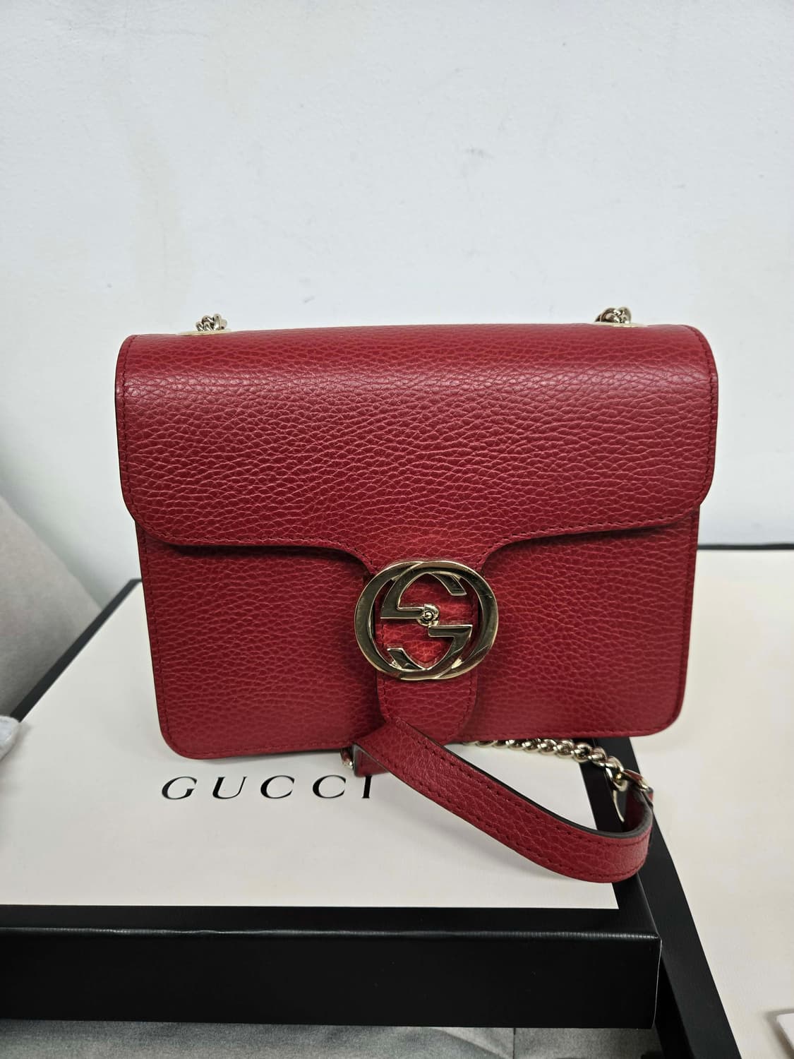 [보증서 정품] 구찌 인터로킹 숄더백 상품이미지8