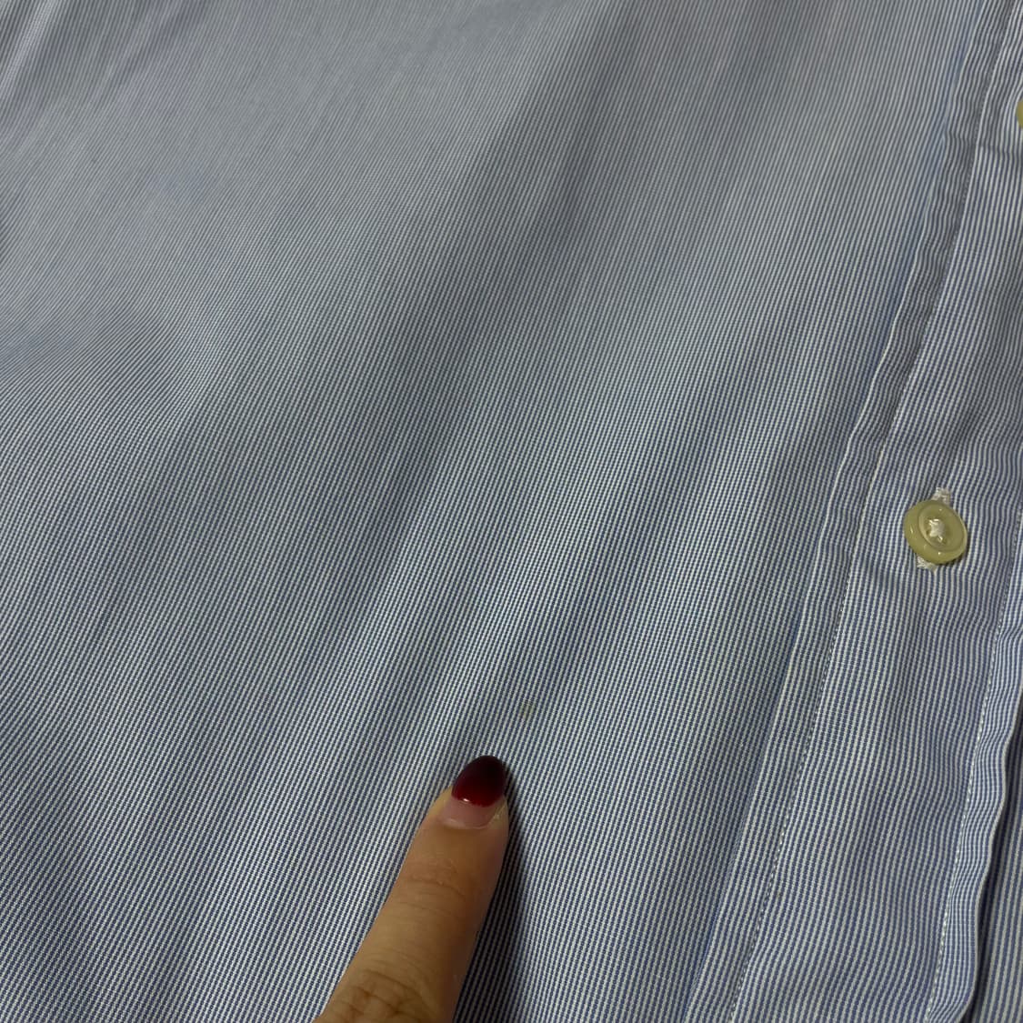 폴로랄프로렌 스카이블루 마이크로 스트라이프 리젠트 커스텀핏 긴팔 셔츠 상품이미지7