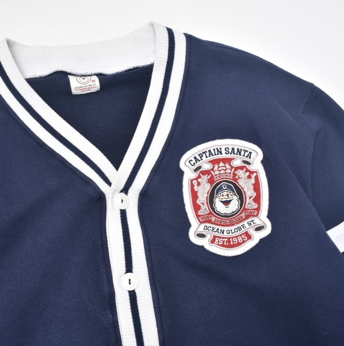 캡틴산타 빈티지 구제 와펜 라인배색 브이넥 가디건 M25070131 상품이미지5