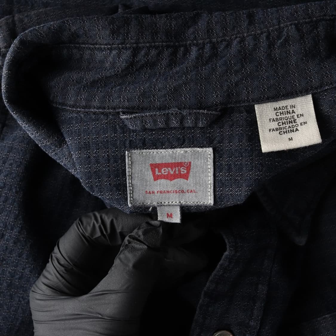 리바이스 샴브레이 체크 셔츠 M 상품이미지5