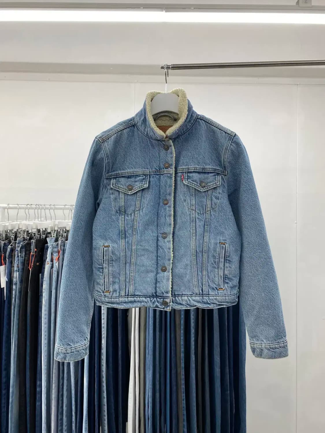 리바이스 쉐르파데님자켓 우먼M사이즈 a3886 상품이미지2