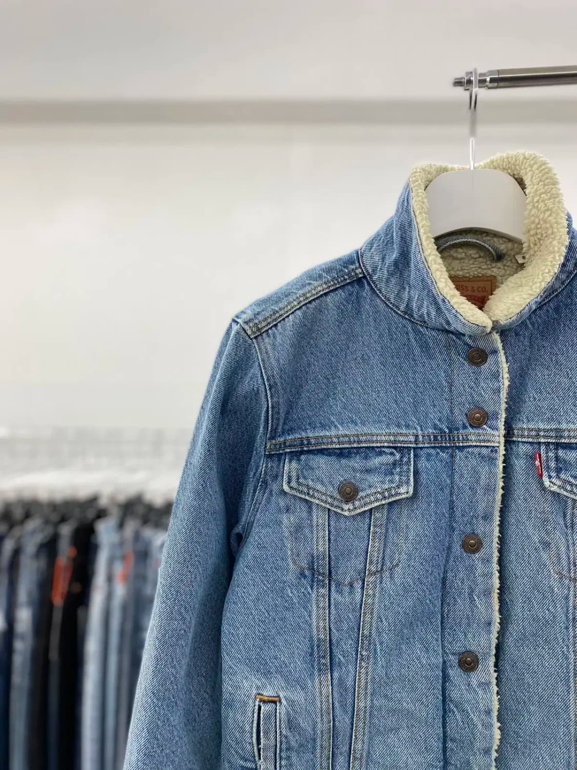 리바이스 쉐르파데님자켓 우먼M사이즈 a3886 상품이미지3