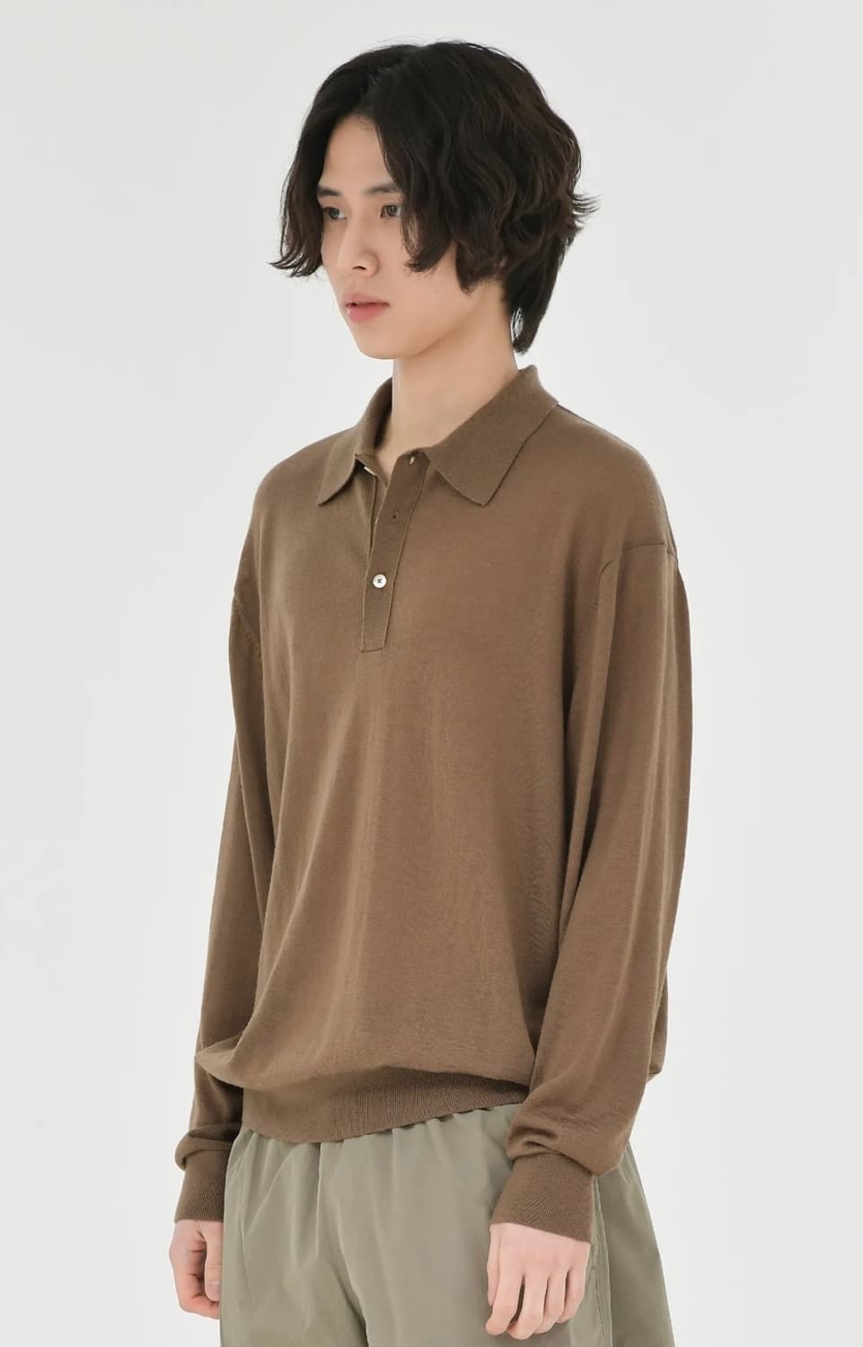 [브라운야드]Knit Pique Shirt, Brown (4) 상품이미지3