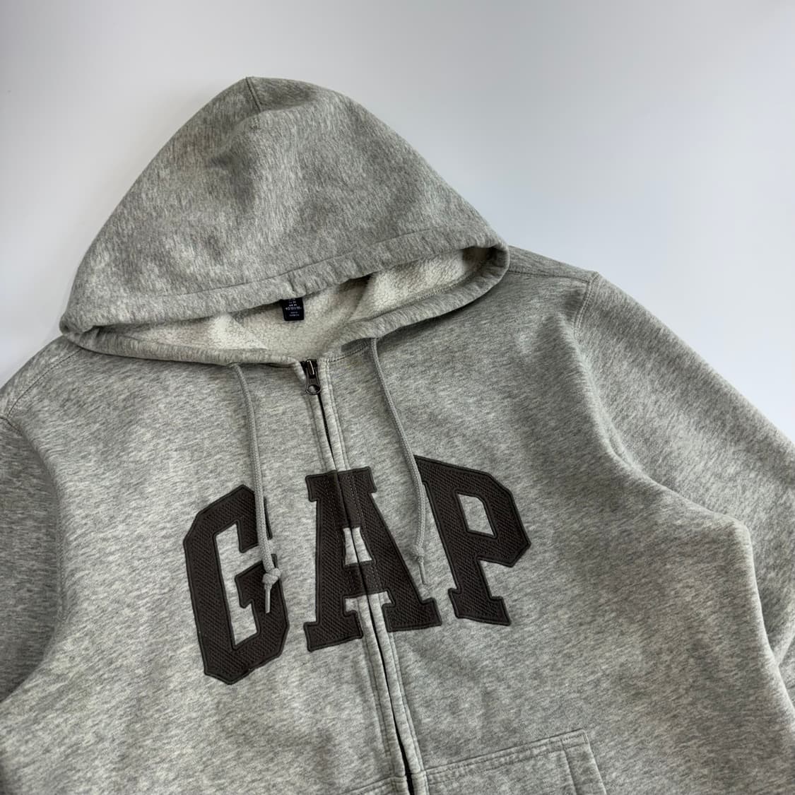 Gap 갭 차콜 로고 그레이 후드집업  상품이미지4