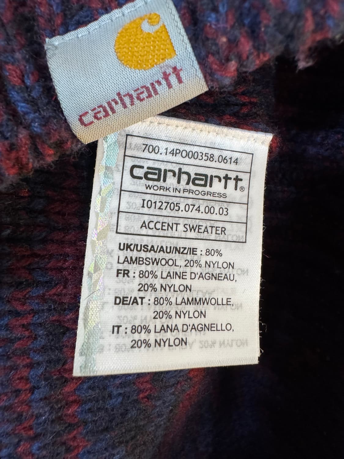 [S]칼하트 램스울 니트 상품이미지4