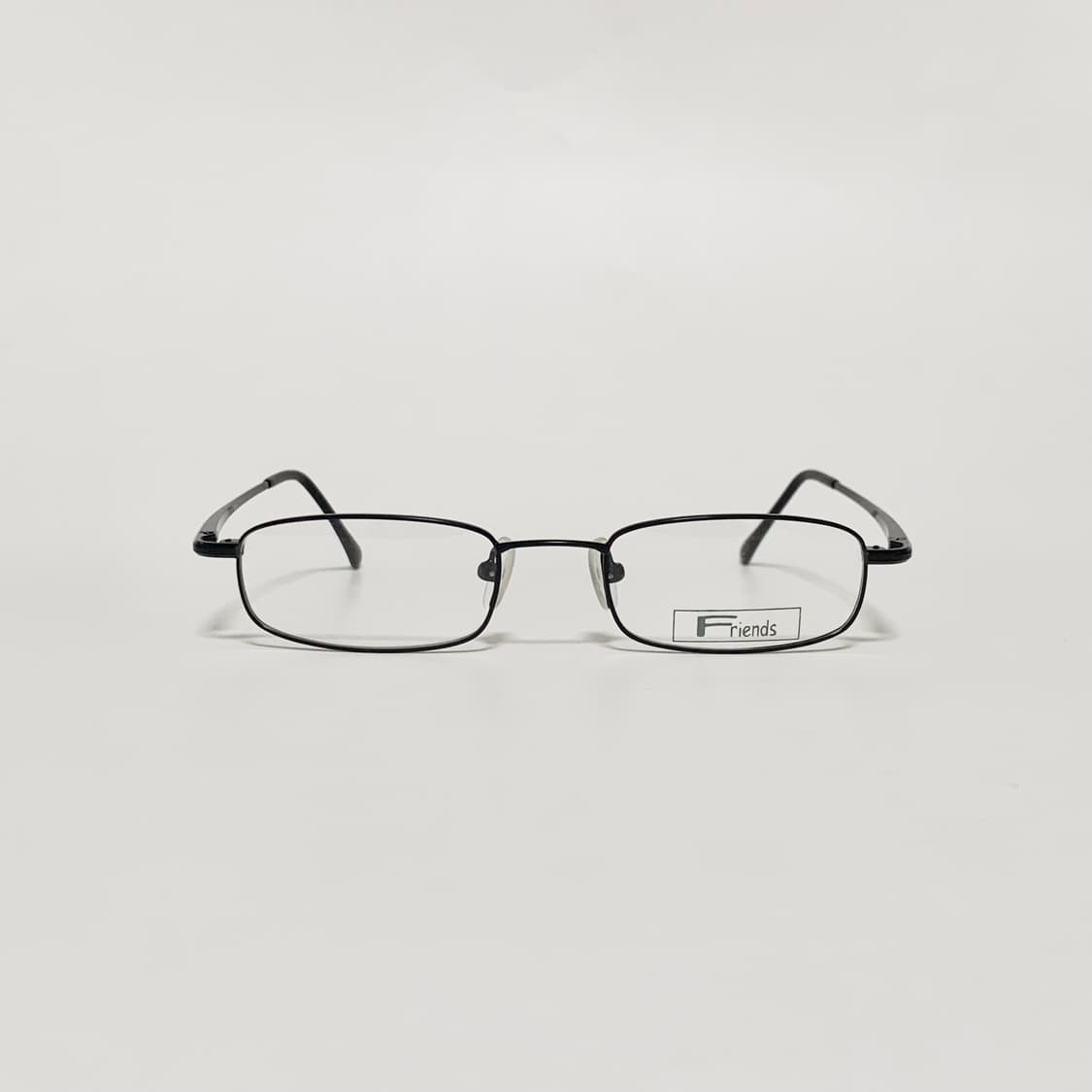 939 데드스탁 블랙 슬림 사각 안경테 기본 데일리 메탈 안경 가벼운 상품이미지1