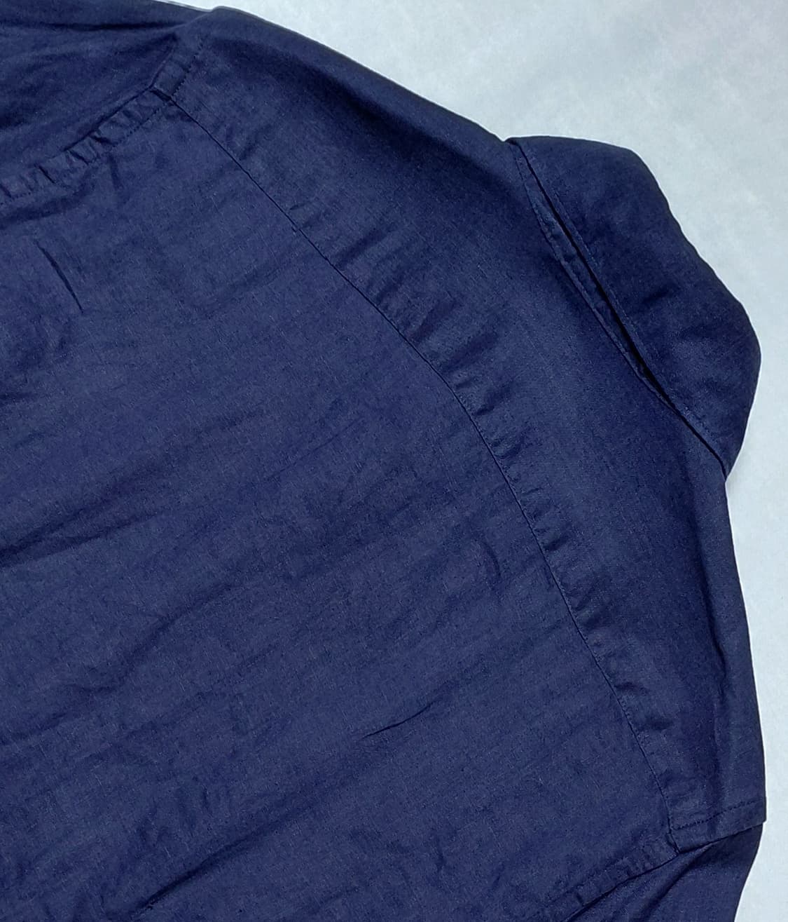 PAZZO 파조 천연 린넨 100% 셔츠 (네이비 / 48사이즈) 상품이미지7