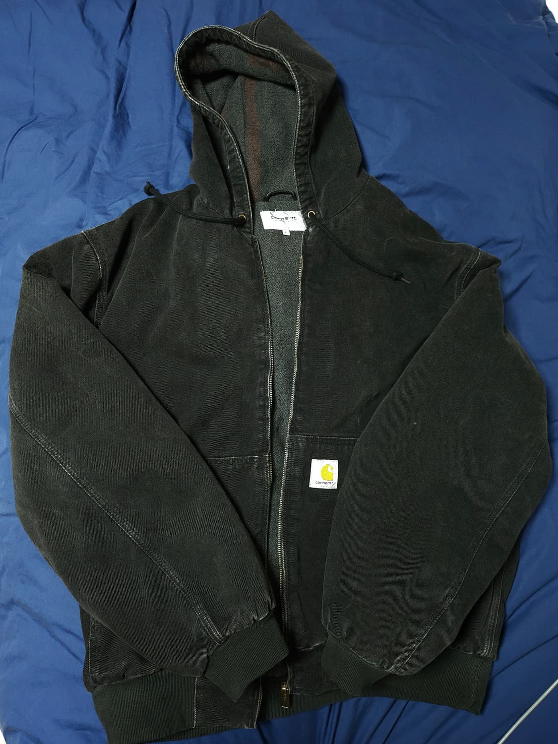 칼하트 WIP 메이틀랜드 데님 OG 액티브 자켓 블랙 스톤 워시드 L 상품이미지2