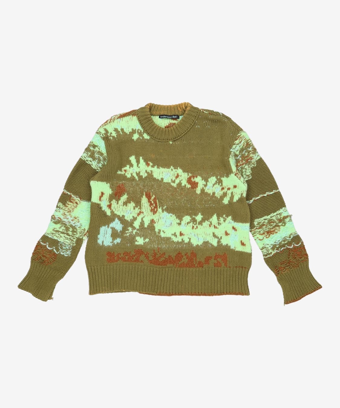 Unixes della intarsia crewneck sweater 상품이미지3