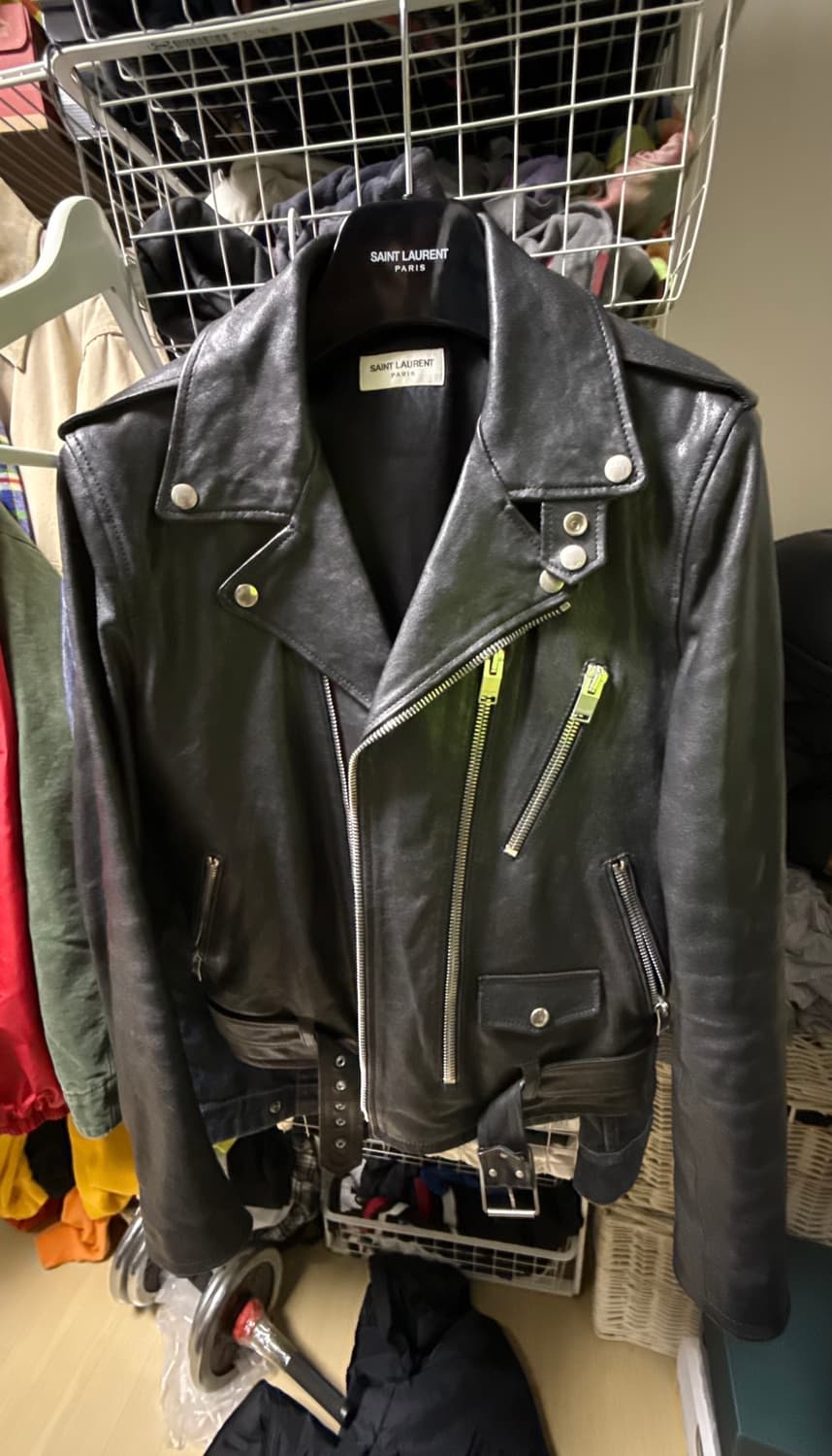 생로랑 L17 램스킨 러이더 자켓 상품이미지1