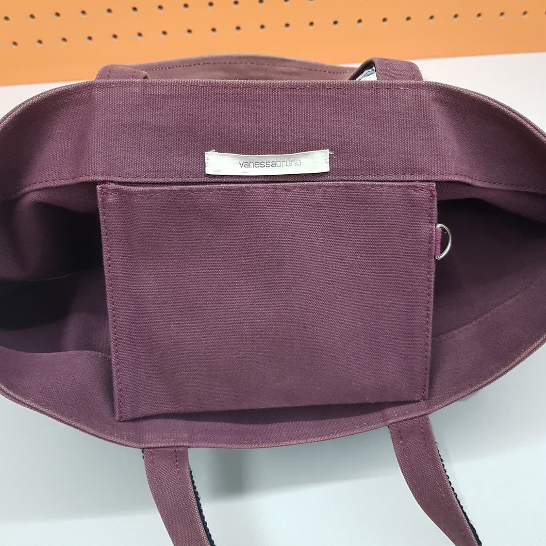 바네사브루노(vanessa bruno) 스팽글 트리밍 캔버스 토트백 상품이미지6