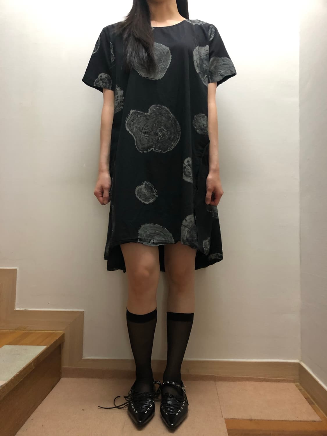 빈티지 블랙 미니멀 원피스 상품이미지7