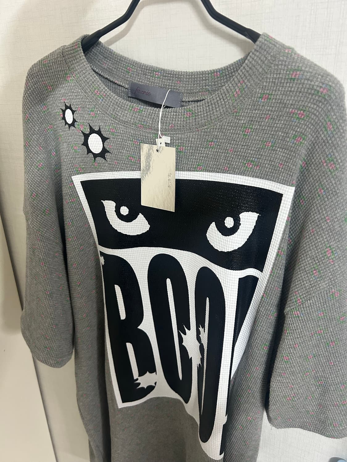 샵페어리 faerie cat's eyes flower top gray 상품이미지2