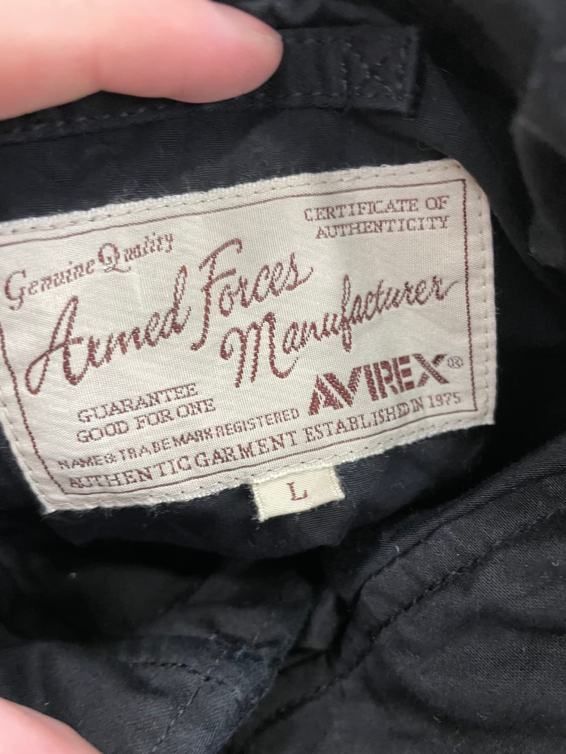 아비렉스 밀리터리 자켓 L 상품이미지4