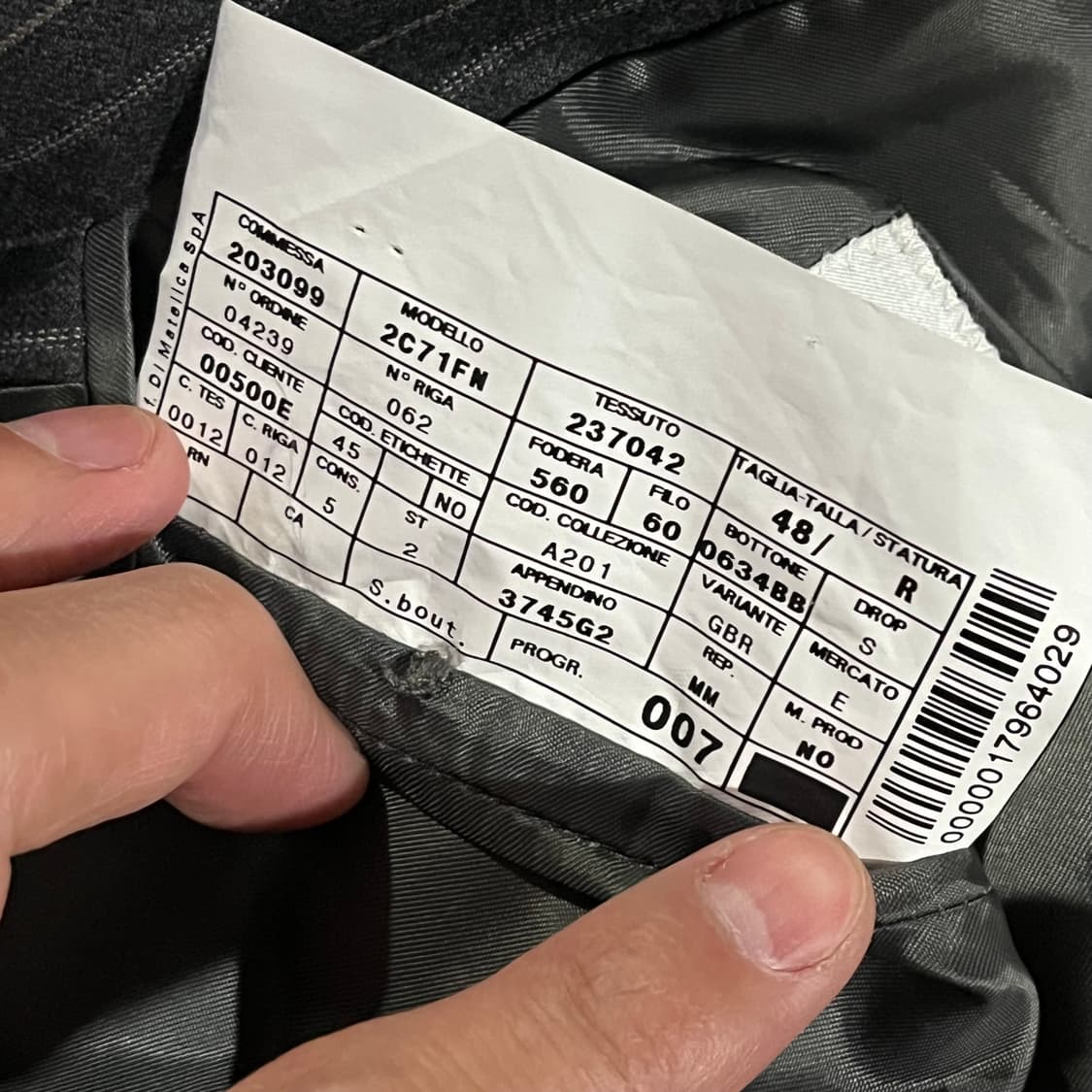 [100/31] 알마니 꼴레지오니 정장 수트 상품이미지8