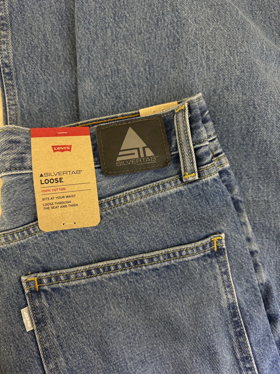 리바이스 실버탭 루즈 데님 팬츠 인디고 상품이미지3