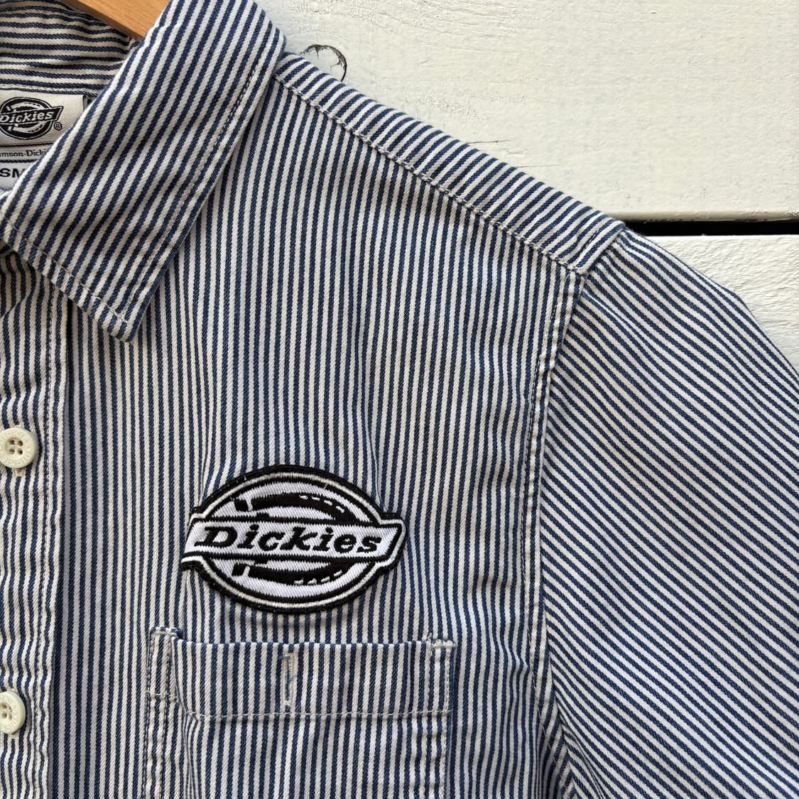 Dickies 디키즈 스트라이프 반팔 워크 셔츠  상품이미지4