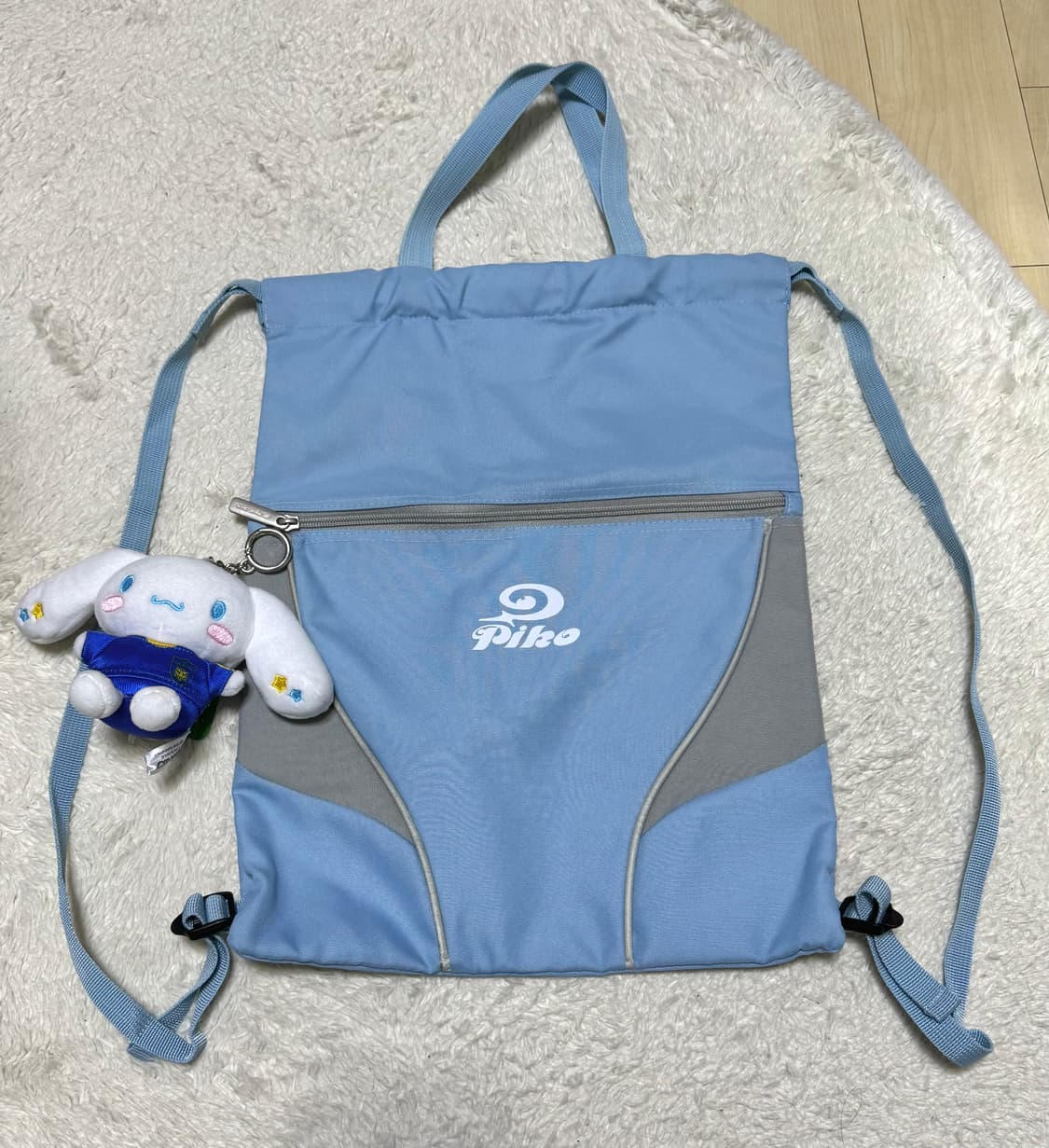 Piko 짐색 y2K 가방 시나모롤 빈티지 백팩 피코 일본 고전 하늘색 상품이미지1