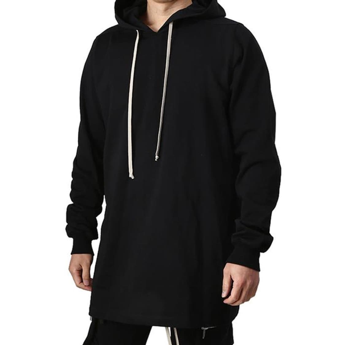 릭오웬스 드로스트링 롱라인 후드 상품이미지5