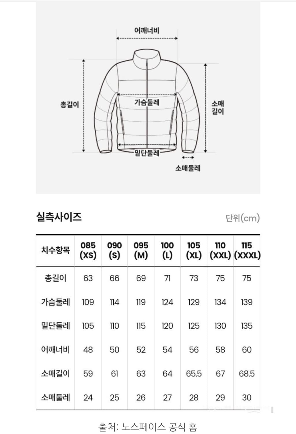 노스페이스 화이트라벨 노벨티 눕시 다운 NJ1DR63L 리얼블랙 무광 상품이미지2