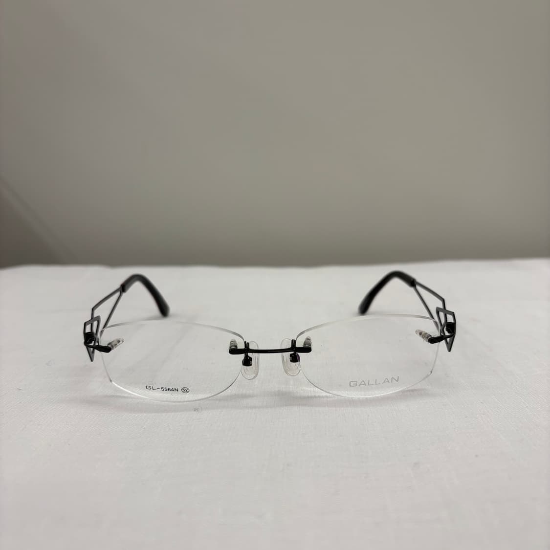 GALLAN 블랙 무테 빈티지안경 상품이미지3