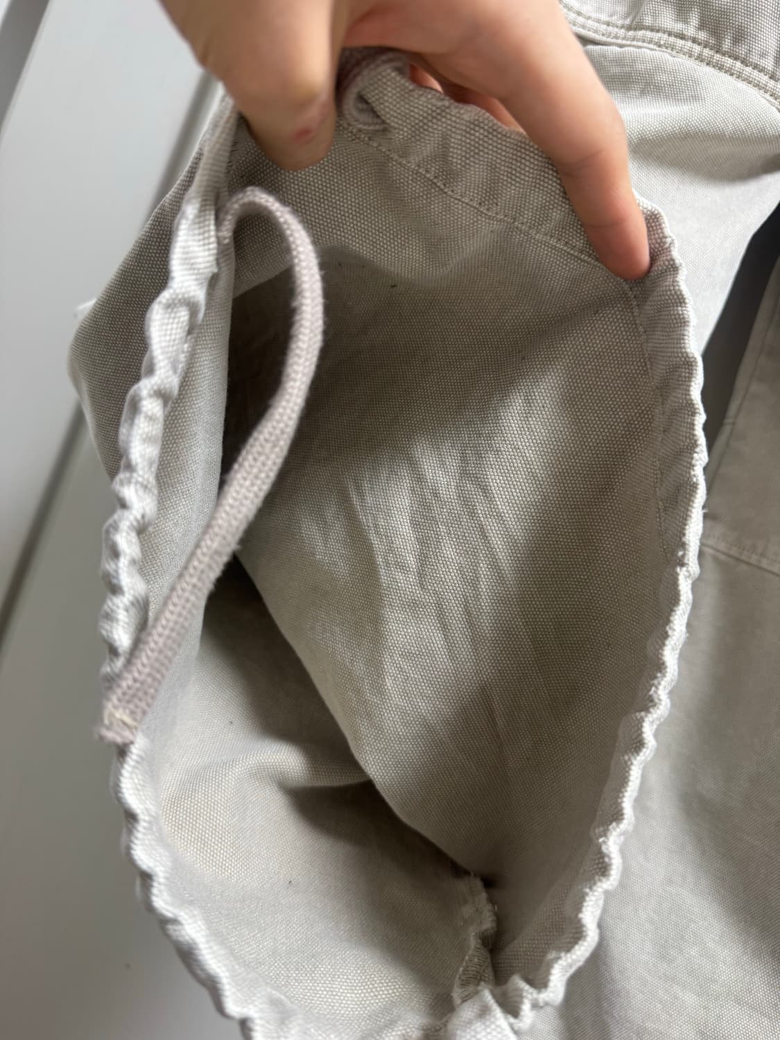 (2) 논노드 더블 니 커버 팬츠 빈티지 베이지 상품이미지8